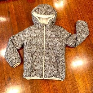 Gap leopard print puffer coat